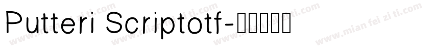 Putteri Scriptotf字体转换